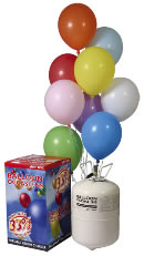 Disposable Helium Gas Cylinder With Latex Balloons