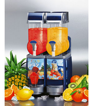 Double Barrel Twin Head Slush Puppy Machine